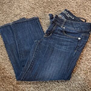 American Eagle Outfitters Women's Dark Blue Skinny Jeans